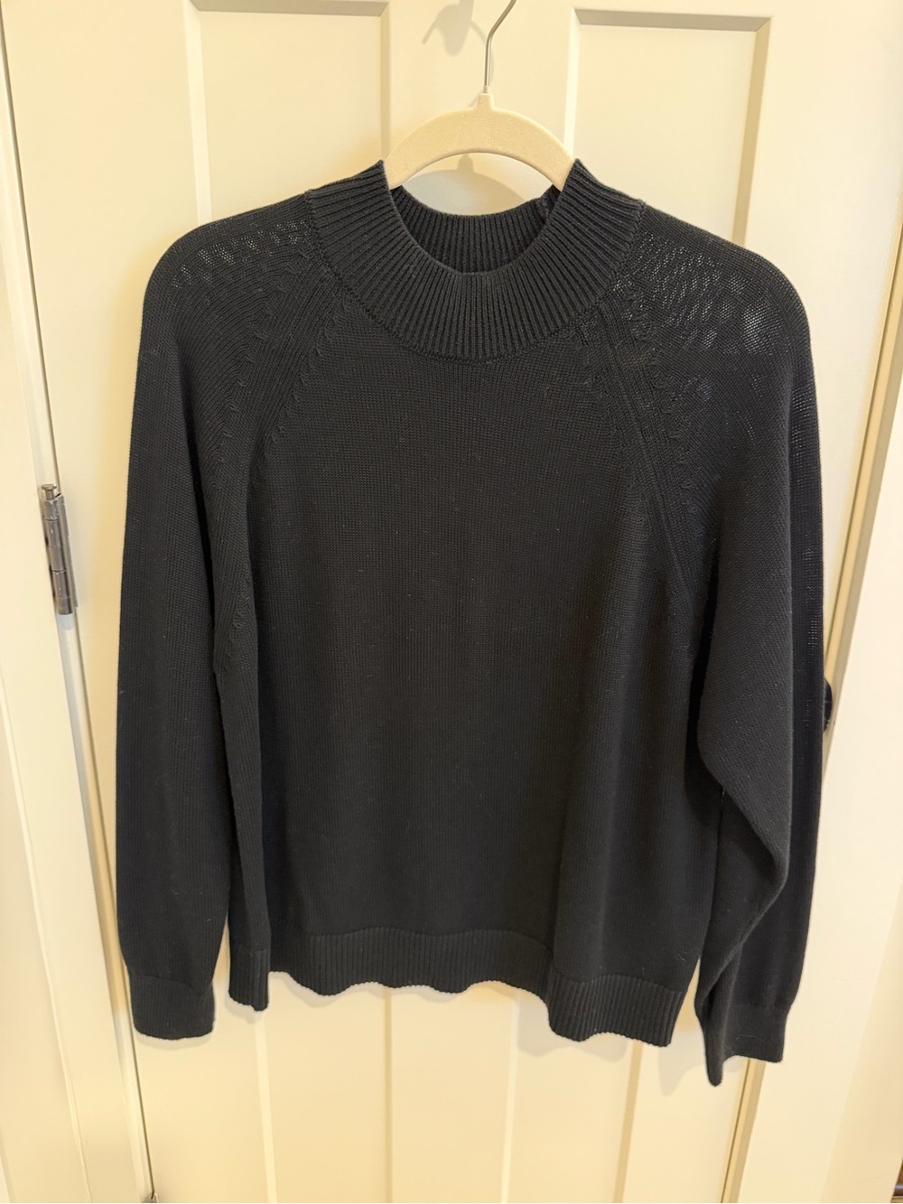 Quince Crewneck Knit Sweater - Black
